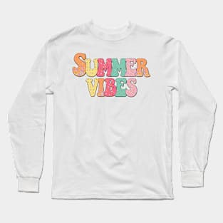 Retro Summer Vibes Long Sleeve T-Shirt